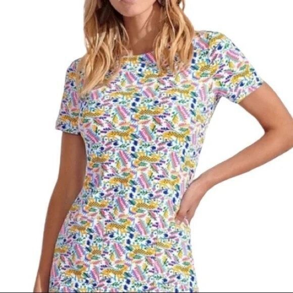 Persifor Carter Dress Roe Deer Animal Print Stretch Size XS - Picture 2 of 5